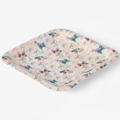 ワイルドフラワー&ハミングバード紙プレート ペーパープレート (傾斜あり)