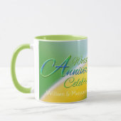 ワイルドフラワー・ハート結婚20周年パーティー マグカップ (左)