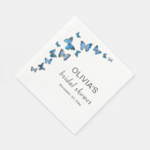 ワイルドフラワー&バタフライブライダルシャワー紙 スタンダードランチョンナプキン (角)