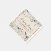 ワイルドフラワー&バタフライ愛の記憶 スタンダードカクテルナプキン (角)