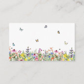 ワイルドフラワー＆バタフライ　キスの数を当ててみて エンクロージャーカード (裏面)