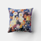 ワイルドフラワー、パステルウォーター絵画カラー クッション (裏面)