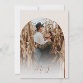 ワイルドフラワー&パンプキンボホシック秋の結婚式 招待状 (裏面)