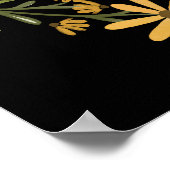 ワイルドフラワー&ビーベビーシャワー歓迎サイン ポスター (角)