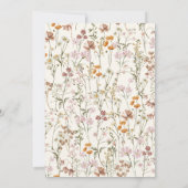 ワイルドフラワー ファースト ホーリー コミュニオン イン ブルーム 招待状 (裏面)