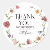 ワイルドフラワー フィールド ボヘミアン お礼 ステッカー (正面)