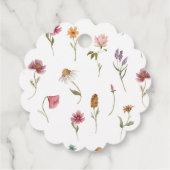 ワイルドフラワー フィールド ボーホー ギフトタグ フェイバータグ (裏面)