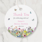 ワイルドフラワー フラワーバタフライ 感謝 フェイバータグ (正面)