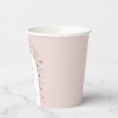 ワイルドフラワー フレーム ベビーシャワー 紙コップ (左)