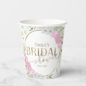 ワイルドフラワー フローラル ブライダル シャワー 紙コップ (正面)
