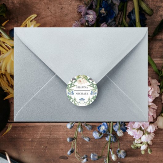 ワイルドフラワー フローラル メドウ 春の結婚式 シール