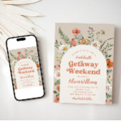 ワイルドフラワー ブライズメイド ウィークエンド ご招待 招待状