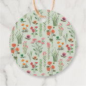 ワイルドフラワー ブライダルシャワーのお礼 フェイバータグ (裏面)