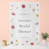 ワイルドフラワー ブライダルシャワーのご案内 アクリルサイン