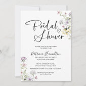 ワイルドフラワー ブライダルシャワーの招待状 招待状 (正面)