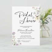 ワイルドフラワー ブライダルシャワーの招待状 招待状 (スタンド正面)