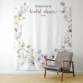 ワイルドフラワー ブライダルシャワーの背景装飾 タペストリー (インサイチュ)