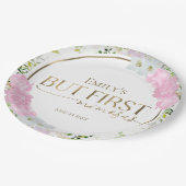 ワイルドフラワー ブライダルシャワープレート お先にミモザ ペーパープレート (アングル)