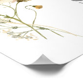 ワイルドフラワー ブライダルシャワー ウェルカムサイン ポスター (角)