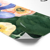 ワイルドフラワー ブライダルシャワー ウェルカムサイン ポスター (角)