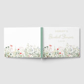 ワイルドフラワー ブライダルシャワー ゲストブック (全面)