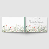 ワイルドフラワー ブライダルシャワー ゲストブック (全面)