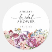 ワイルドフラワー ブライダルシャワー シール (正面)