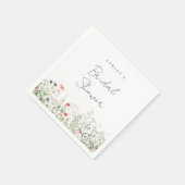 ワイルドフラワー ブライダルシャワー スタンダードカクテルナプキン (角)