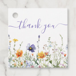 ワイルドフラワー ブライダルシャワー フェイバータグ