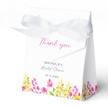 ワイルドフラワー ブライダルシャワー フラワー カスタム フェイバーボックス