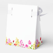 ワイルドフラワー ブライダルシャワー フラワー カスタム フェイバーボックス (裏面サイド)