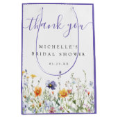 ワイルドフラワー ブライダルシャワー ミディアムペーパーバッグ (正面)