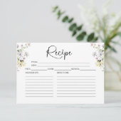 ワイルドフラワー ブライダルシャワー レシピ カード (スタンド正面)