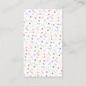 ワイルドフラワー ブライダルシャワー レジストリー エンクロージャーカード (裏面)