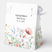 ワイルドフラワー ブライダルシャワー 大型テント フェイバーボックス (裏面)