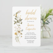 ワイルドフラワー ブライダルシャワー 招待状 (スタンド正面)