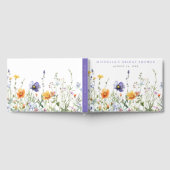 ワイルドフラワー ブライダル シャワー ゲストブック (全面)
