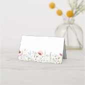 ワイルドフラワー ブライダル シャワー プレイスカード (裏面)