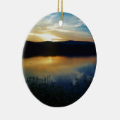 ワイルドフラワー、ブルーサンセット セラミックオーナメント (右)