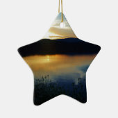 ワイルドフラワー、ブルーサンセット セラミックオーナメント (右)