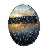 ワイルドフラワー、ブルーサンセット ダーツボード (正面右)