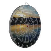 ワイルドフラワー、ブルーサンセット ダーツボード (正面左)