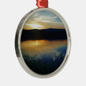 ワイルドフラワー、ブルーサンセット メタルオーナメント (右)