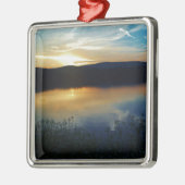 ワイルドフラワー、ブルーサンセット メタルオーナメント (左)