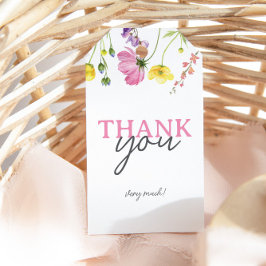 ワイルドフラワー ベイビーシャワー 感謝の気持ちを込めたギフトタグ ギフトタグ