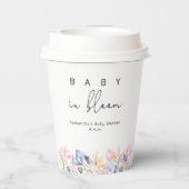 ワイルドフラワー – ベビーの開花ベビーシャワー 紙コップ (裏面)