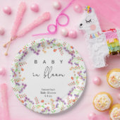 ワイルドフラワー – ベビーイン開花 ペーパープレート (パーティー)