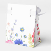 ワイルドフラワー ベビーシャワー お礼 フェイバーボックス (裏面サイド)