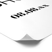 ワイルドフラワー ベビーシャワー ウェルカムサイン ポスター (角)