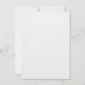 ワイルドフラワー ボヘミアンスタイルのアウトドアウェディング招待状 招待状 (裏面)